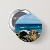 Badge Rond 5 Cm Rythme de l'océan, (Devant & derrière)