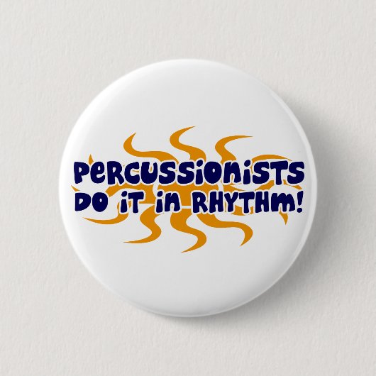 Badge Rond 5 Cm Rythme de percussionniste (Devant)