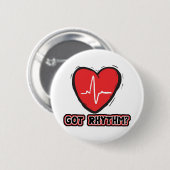 Badge Rond 5 Cm Rythme obtenu (Devant & derrière)
