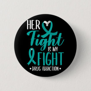 Badge Rond 5 Cm Sa Lutte Est Ma Lutte Contre La Toxicomanie