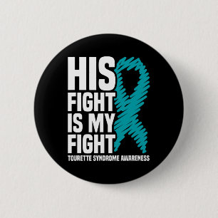 Badge Rond 5 Cm Sa Lutte Est Ma Lutte Contre Le Syndrome Tourette