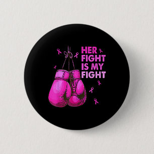 Badge Rond 5 Cm Sa Lutte Est Ma Lutte Gants De Boxe De Combat Canc