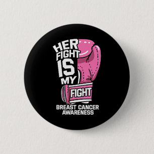 Badge Rond 5 Cm Sa Lutte Est Ma Lutte Gants De Boxe De Combat Canc