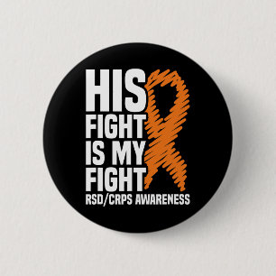 Badge Rond 5 Cm Sa Lutte Ma Lutte Orange Ribbon Rsdcrps Sensibilis