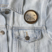 Badge Rond 5 Cm Sable Dollar Coquille photo Custom Pin Button (En situation)