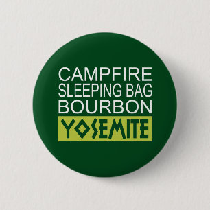 Badge Rond 5 Cm Sac couché de feu Bourbon Yosemite