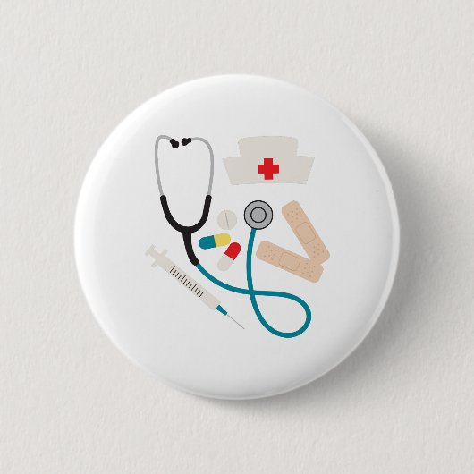 Badge Rond 5 Cm Sac de docteur (Devant)