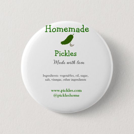 Badge Rond 5 Cm Sachets maison faits avec amour ajouter texte site (Devant)