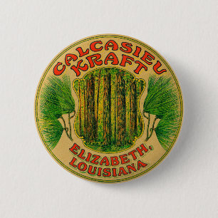 Badge Rond 5 Cm Sacs de Calcasieu Kraft