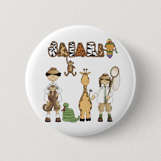 Badge Rond 5 Cm Safari (Devant)