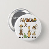 Badge Rond 5 Cm Safari (Devant & derrière)