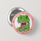 Badge Rond 5 Cm Safari de dinosaure (Devant & derrière)