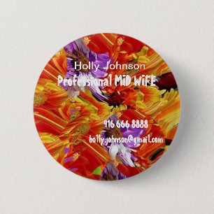 Badge Rond 5 Cm SAGE-FEMME professionnelle : Remplacez l'image des