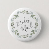 Badge Rond 5 Cm Sage Greenery (Devant)