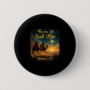 Badge Rond 5 Cm Sages de vintage cherchent encore Jésus 3 Rois Chr