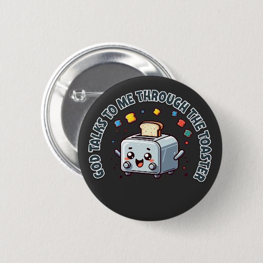 Badge Rond 5 Cm Sagesse grillée Retro Design Quirky (Devant & derrière)