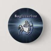 Badge Rond 5 Cm Sagittaire de chrome (Devant)