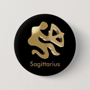Badge Rond 5 Cm Sagittaire, Sagittario