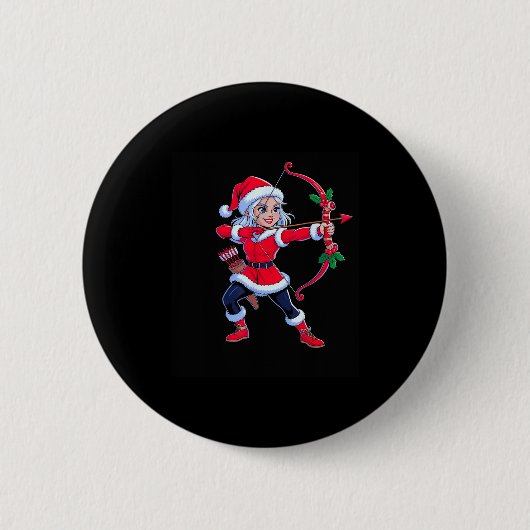 Badge Rond 5 Cm Sagittarius Christmas Archer Zodiac Cute Holiday H (Devant)
