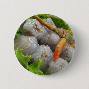 Badge Rond 5 Cm Sago thaïlandais au chili ... Thaïlande Street Foo