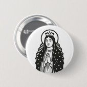 Badge Rond 5 Cm Saint (Devant & derrière)