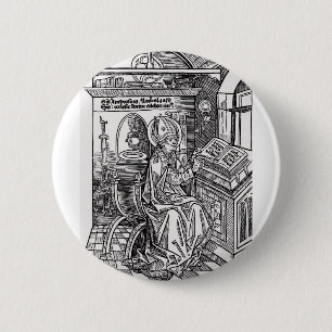 Badge Rond 5 Cm Saint Ambroise de Milan