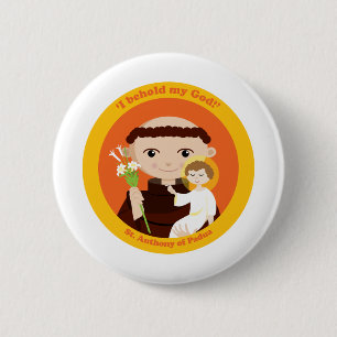 Badge Rond 5 Cm Saint Antoine de Padoue