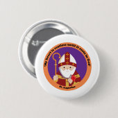 Badge Rond 5 Cm Saint Augustin d'Hippone (Devant & derrière)