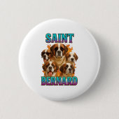 Badge Rond 5 Cm Saint Bernard  (Devant)