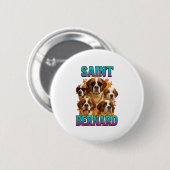 Badge Rond 5 Cm Saint Bernard  (Devant & derrière)