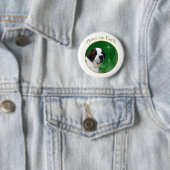 Badge Rond 5 Cm Saint Bernard Peace (En situation)