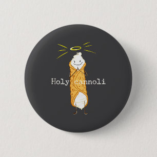 Badge Rond 5 Cm Saint Cannoli Citation Drôle Cadeau Italien Améric