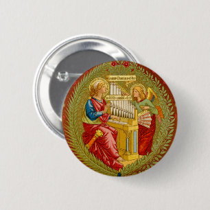 Badge Rond 5 Cm Saint-Cécile de Rome (SNV 36)