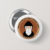 Badge Rond 5 Cm Saint Charbel Makhluf (Devant & derrière)