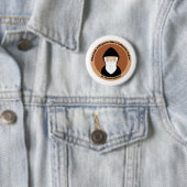 Badge Rond 5 Cm Saint Charbel Makhluf (En situation)