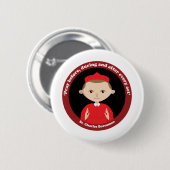 Badge Rond 5 Cm Saint Charles Borromeo (Devant & derrière)