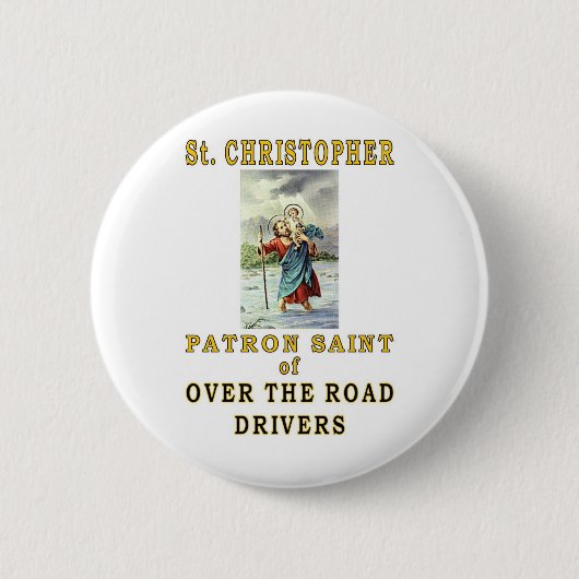 BADGE ROND 5 CM SAINT CHRISTOPHER (Devant)