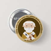 Badge Rond 5 Cm Saint Clément I (Devant & derrière)