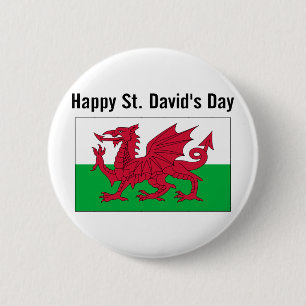 Badge Rond 5 Cm Saint-David's Day 2