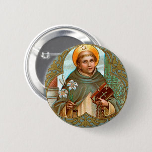 Badge Rond 5 Cm Saint Dominique de Guzman (BK 07)