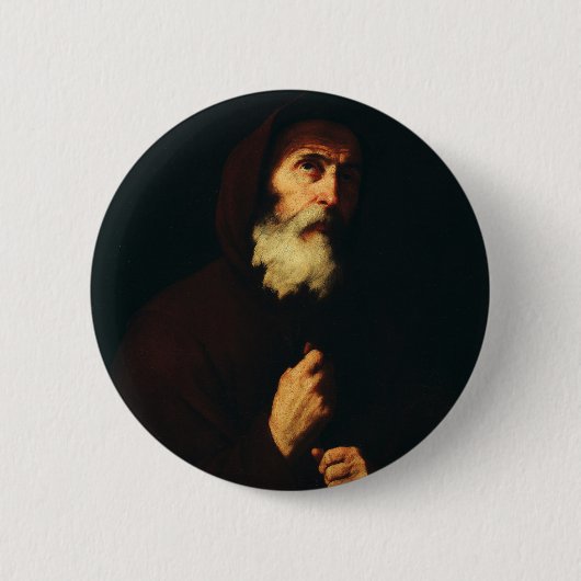Badge Rond 5 Cm Saint François de Paule (Devant)