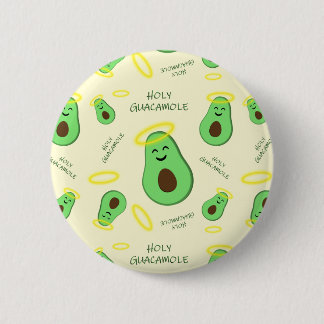 Badge Rond 5 Cm Saint-Guacamole mignon avocat