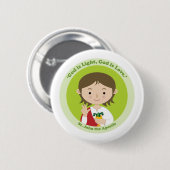 Badge Rond 5 Cm Saint Jean l'Apôtre (Devant & derrière)