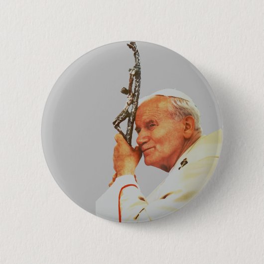 Badge Rond 5 Cm Saint-Jean-Paul II (Devant)