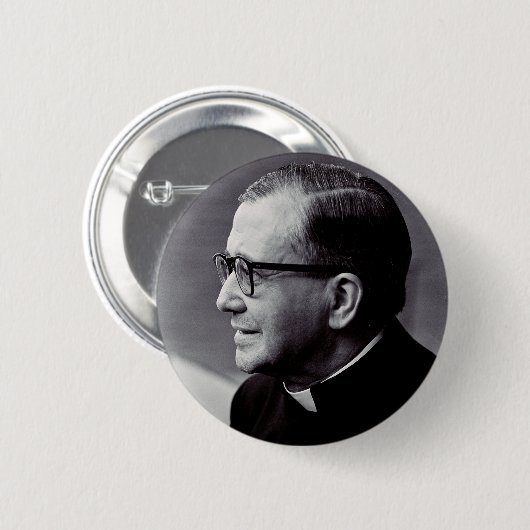 Badge Rond 5 Cm Saint Josemaria Escriva (Devant & derrière)