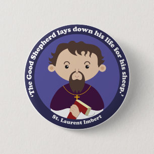 Badge Rond 5 Cm Saint-Laurent Imbert