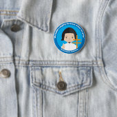 Badge Rond 5 Cm Saint-Laurent Justinian (En situation)