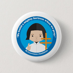 Badge Rond 5 Cm Saint-Laurent Justinian