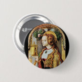 BADGE ROND 5 CM SAINT MARY MAGDALENE (Devant & derrière)
