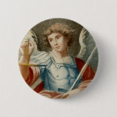 Badge Rond 5 Cm Saint Michel l'Archange (M 010) (Devant)
